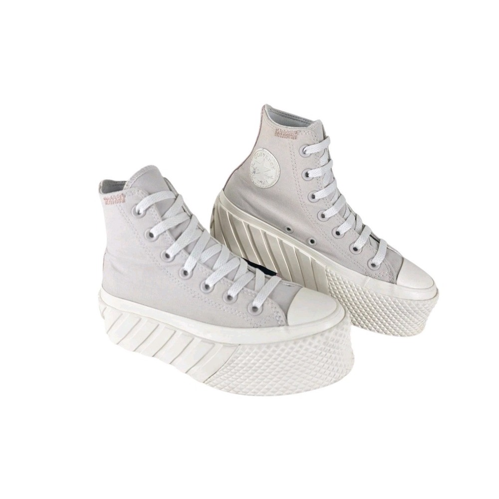 Converse Chuck Taylor Sneakers Womens 5.5 All Star Move Platform High Top Grey